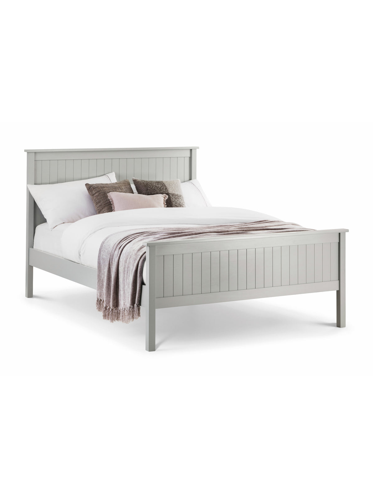 Maine Wooden Bed - Dove Grey