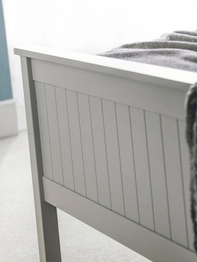 Maine Wooden Bed - Dove Grey