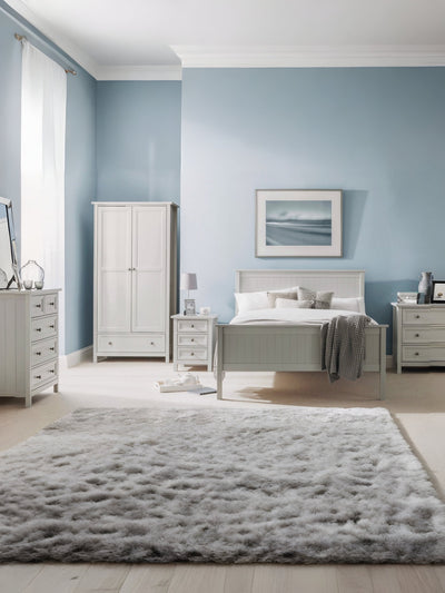 Maine Wooden Bed - Dove Grey