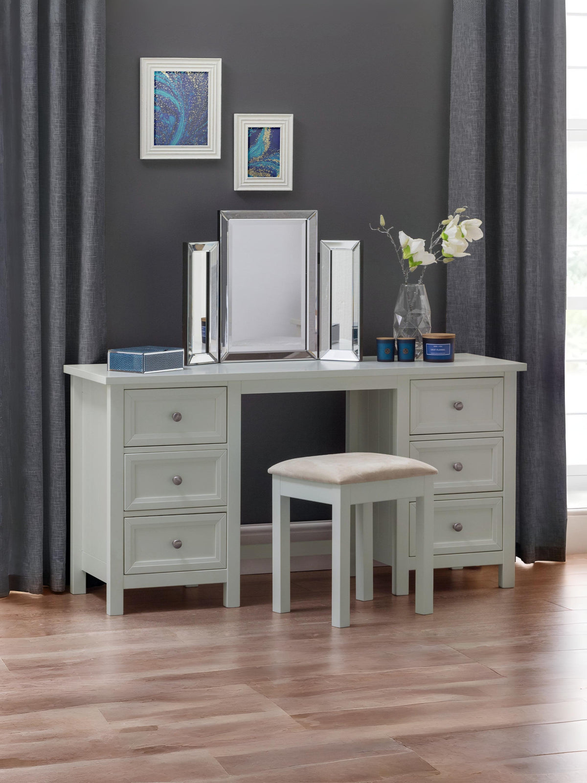 Maine Dressing Table- Dove Grey