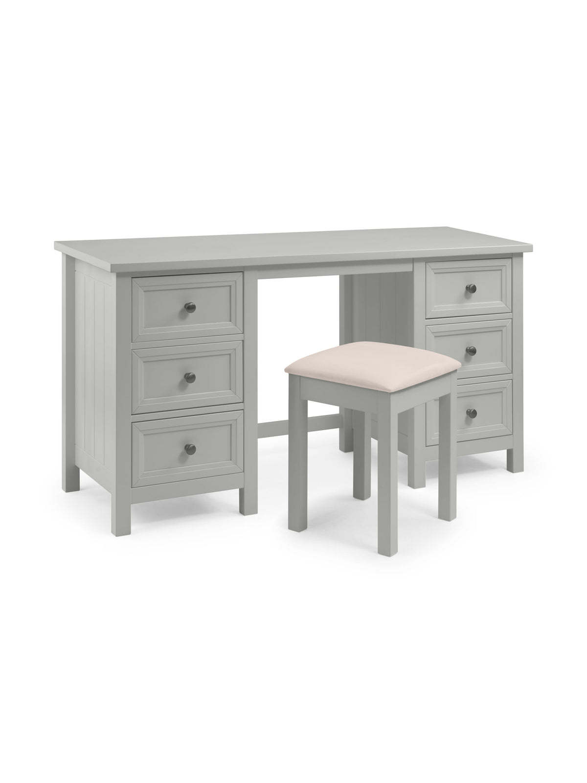 Maine Dressing Stool- Dove Grey