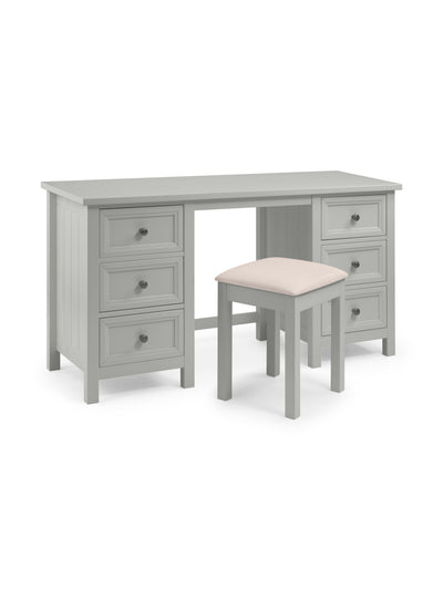 Maine Dressing Stool- Dove Grey