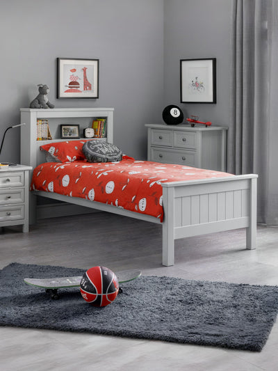 Maine Bookcase Bed Dove Grey