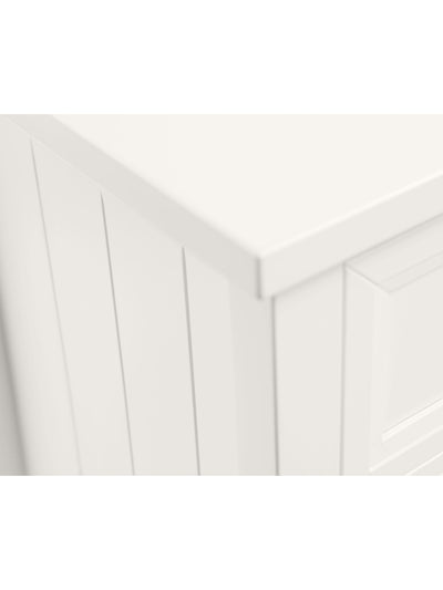 Maine 3 Drawer Bedside - Surf White