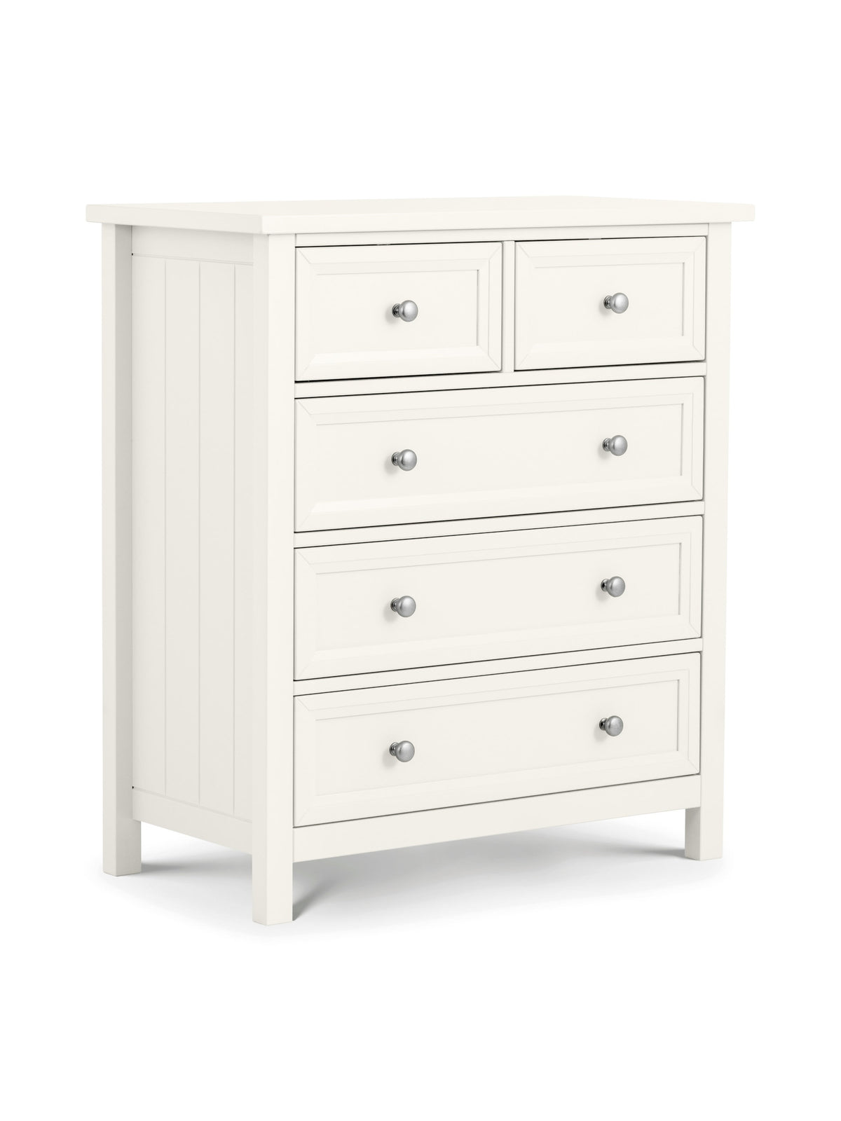 Maine 3+2 Drawer Chest - Surf White