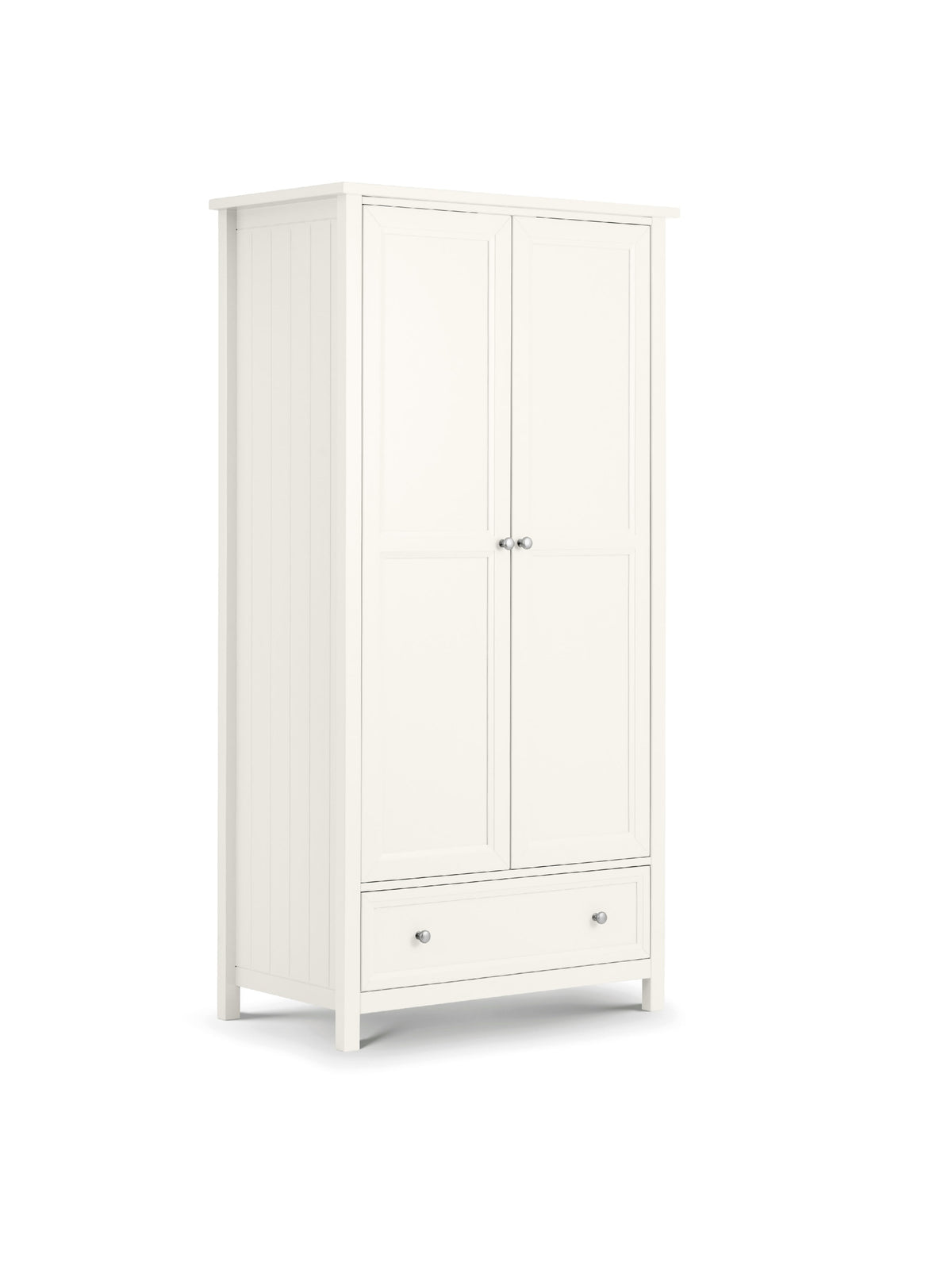 Maine 2 Door Combination Wardrobe - Surf White