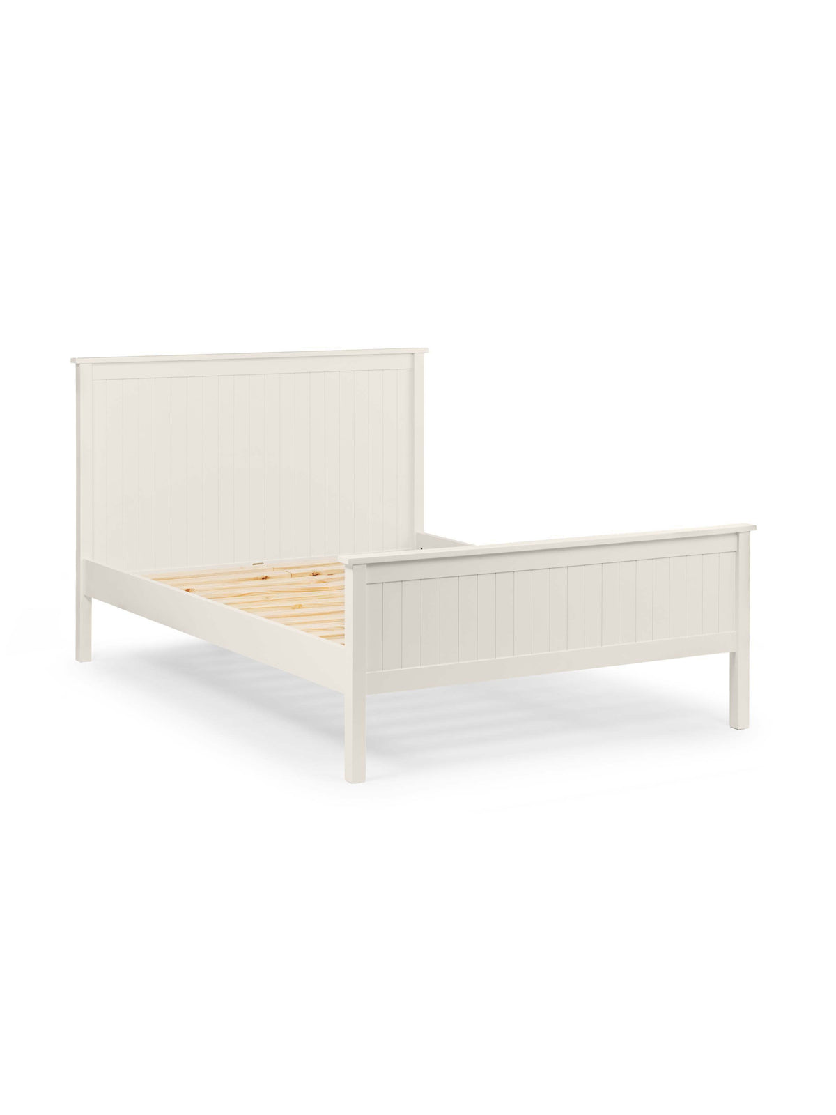 Maine Wooden Bed - Surf White