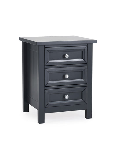 Maine 3 Drawer Bedside - Anthracite