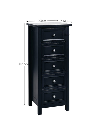 Maine 5 Drawer Tall Chest - Anthracite