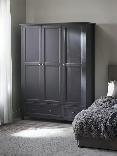Maine 3 Door Combination Wardrobe - Anthracite