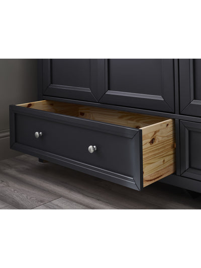 Maine 3 Door Combination Wardrobe - Anthracite