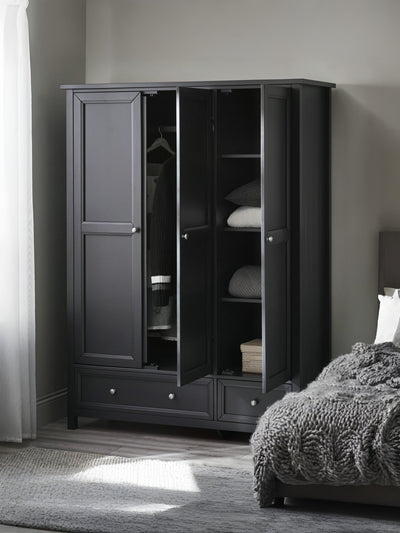 Maine 3 Door Combination Wardrobe - Anthracite