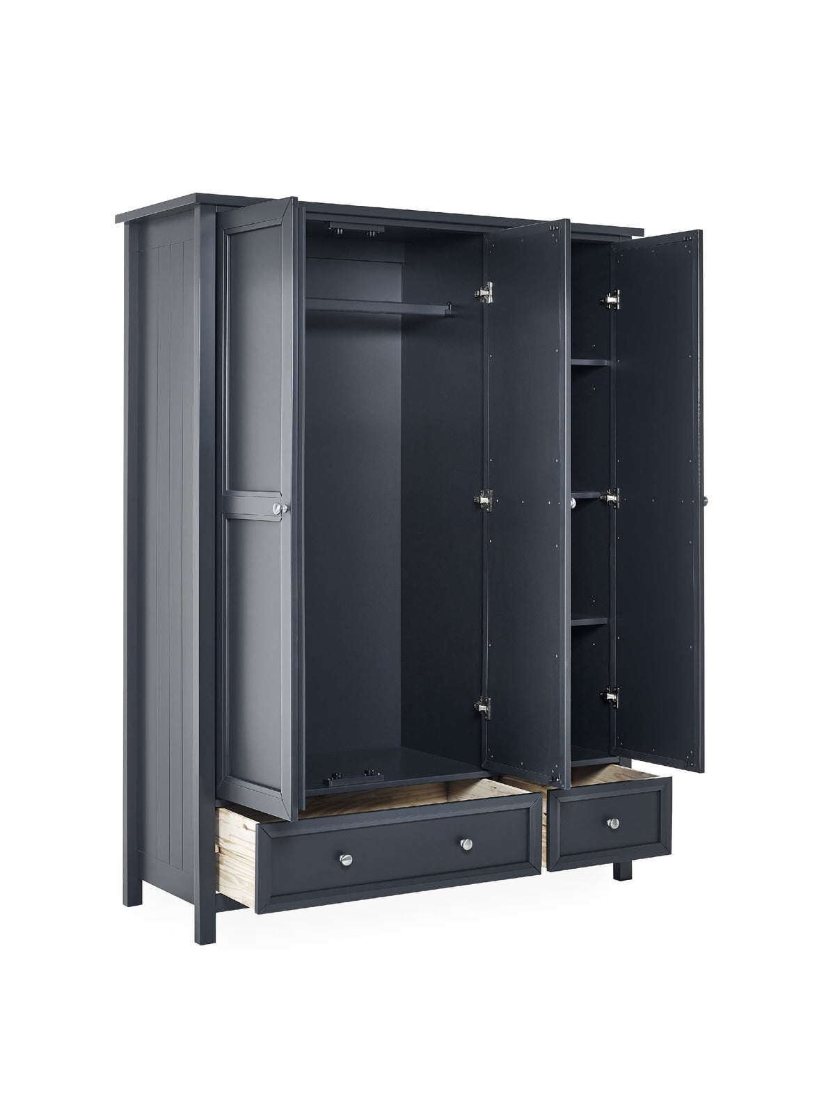 Maine 3 Door Combination Wardrobe - Anthracite