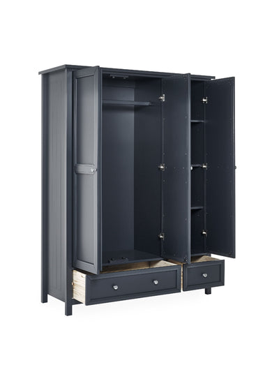 Maine 3 Door Combination Wardrobe - Anthracite