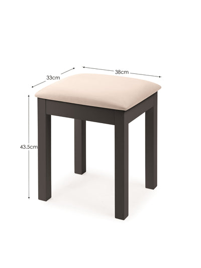 Maine Dressing Stool - Anthracite