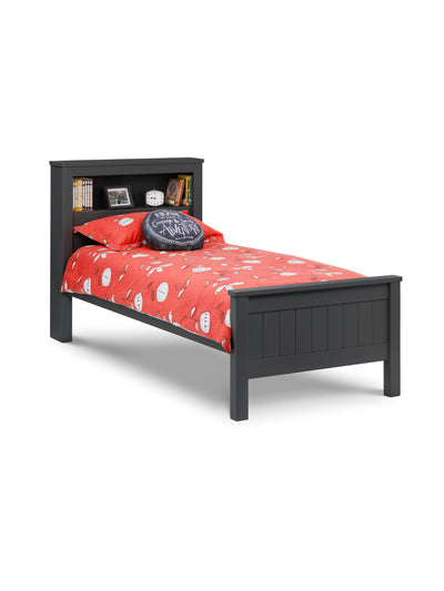 Maine Bookcase Bed - Anthracite