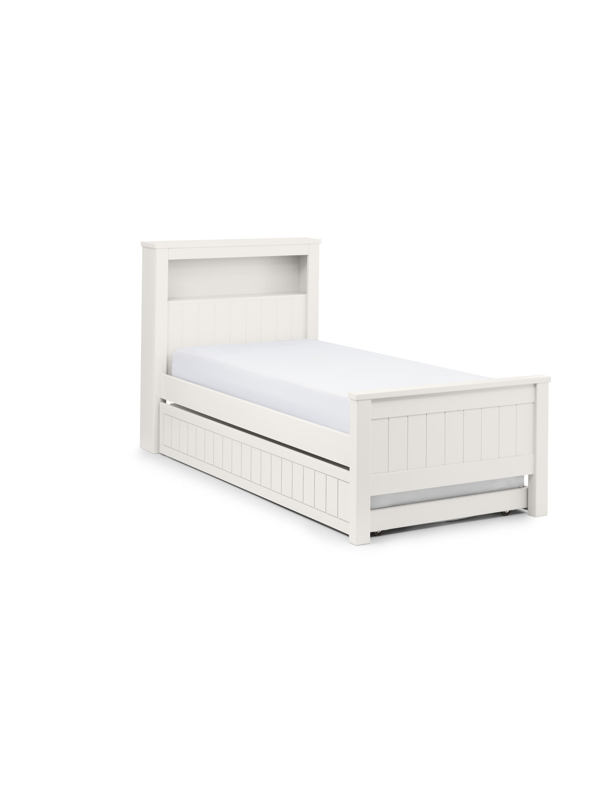Maine Bookcase Bed Surf White