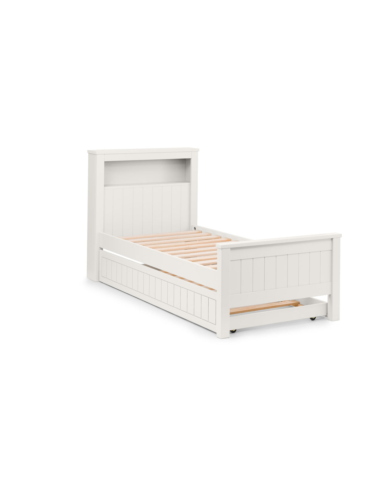 Maine Bookcase Bed Surf White