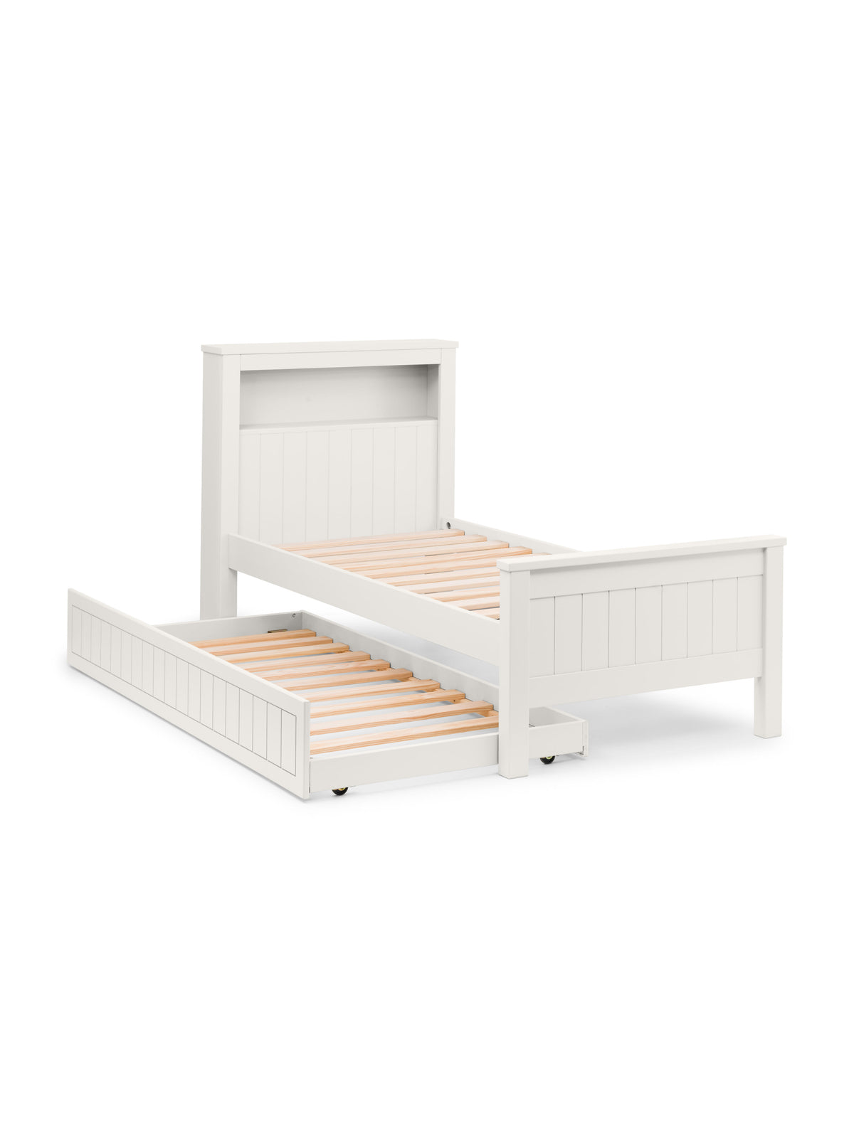 Maine Bookcase Bed Surf White