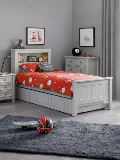 Maine Bookcase Bed Dove Grey