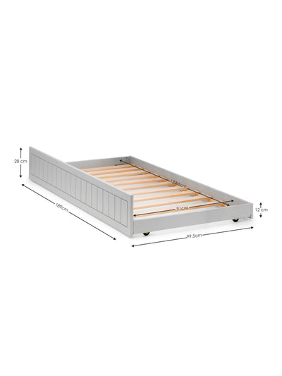 Maine Bookcase Bed Dove Grey