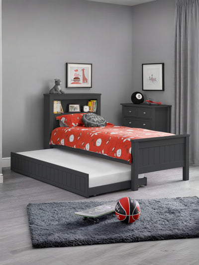 Maine Bookcase Bed - Anthracite