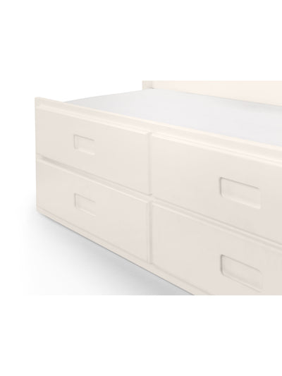 Maisie Bed With Underbed And Drawers - Surf White