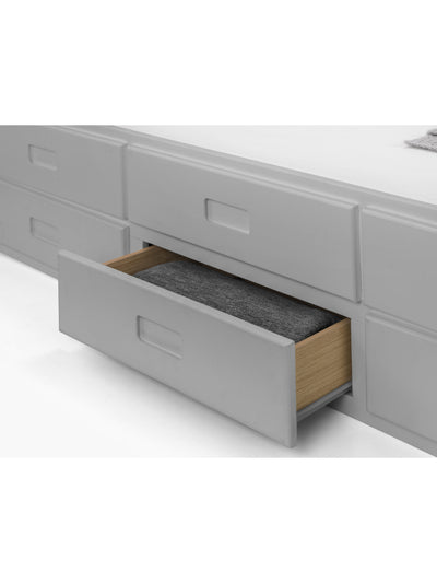 Maisie Bed With Underbed And Drawers - Light Grey