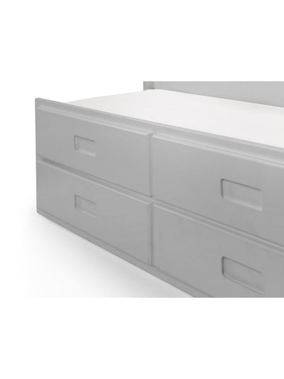 Maisie Bed With Underbed And Drawers - Light Grey