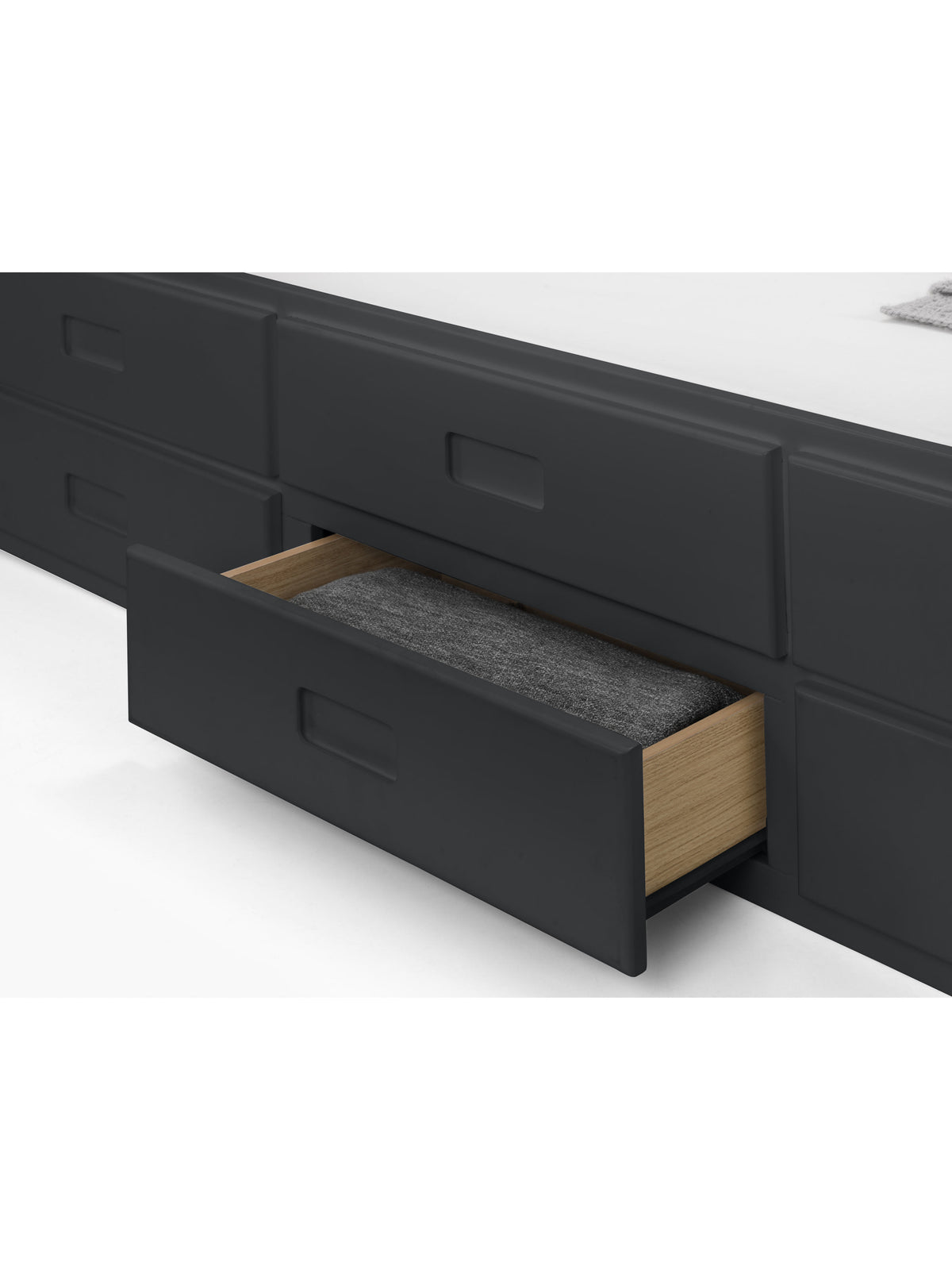 Maisie Bed With Underbed And Drawers - Anthracite
