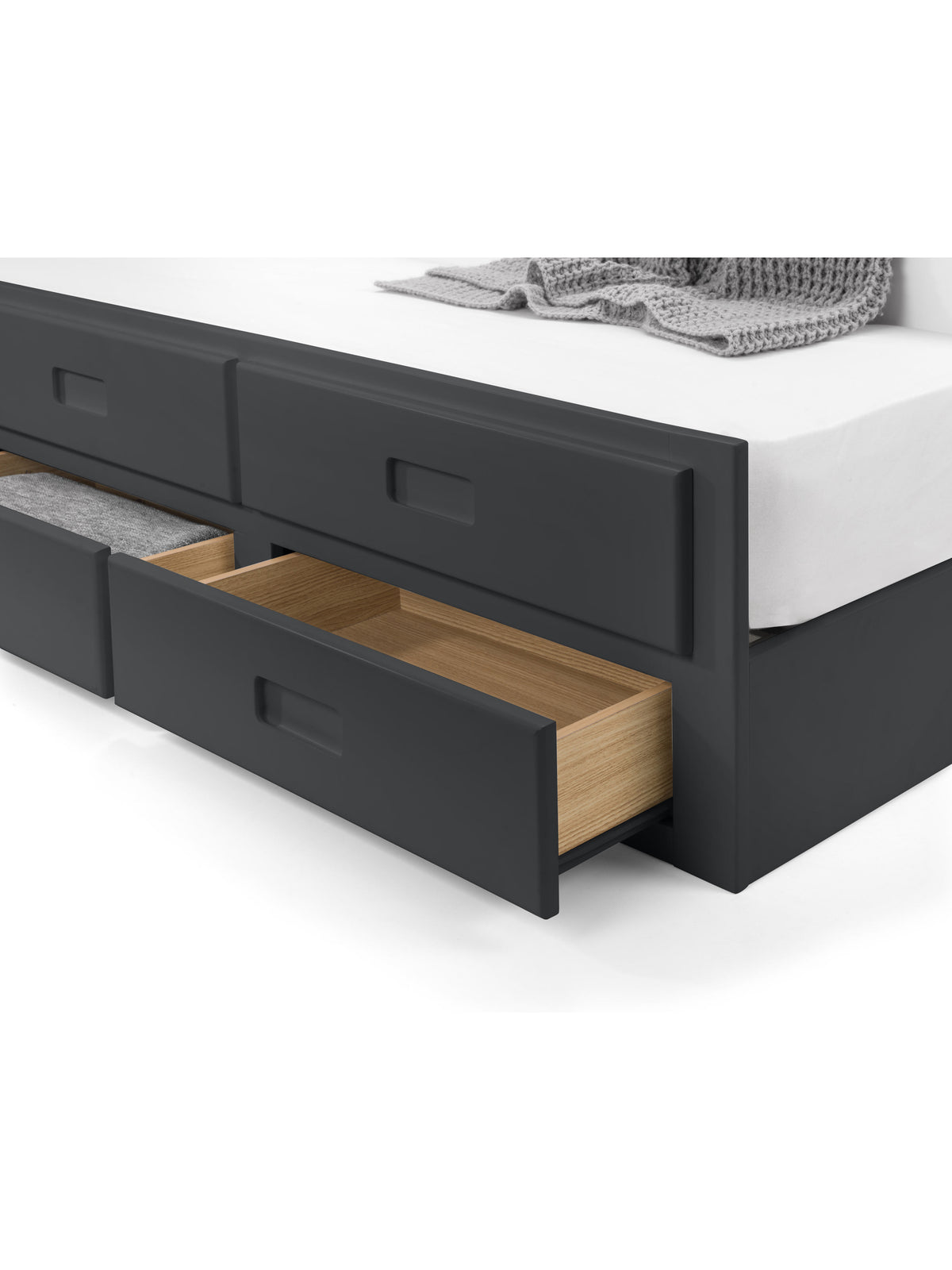 Maisie Bed With Underbed And Drawers - Anthracite