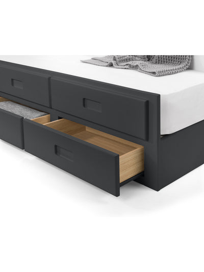 Maisie Bed With Underbed And Drawers - Anthracite