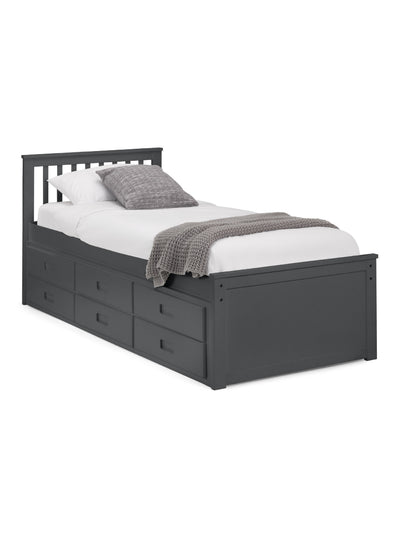 Maisie Bed With Underbed And Drawers - Anthracite