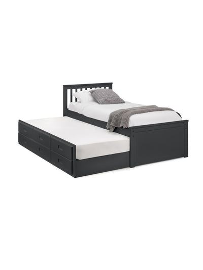 Maisie Bed With Underbed And Drawers - Anthracite