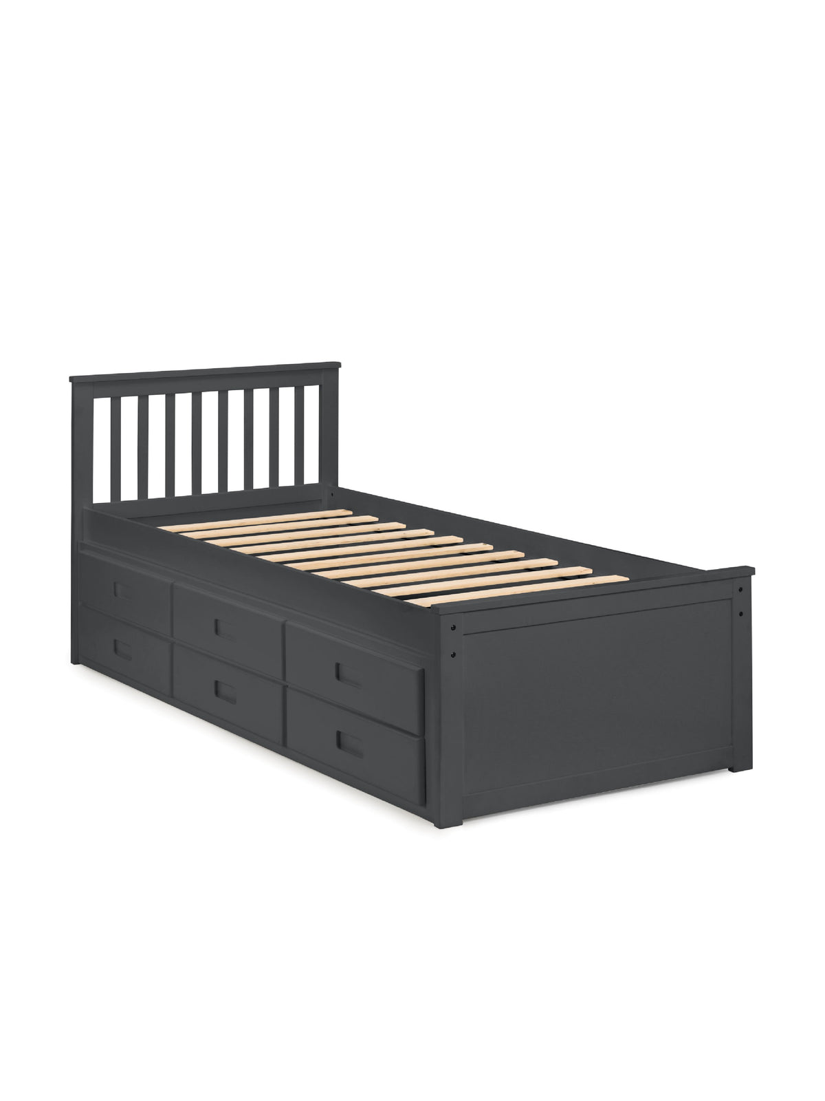 Maisie Bed With Underbed And Drawers - Anthracite
