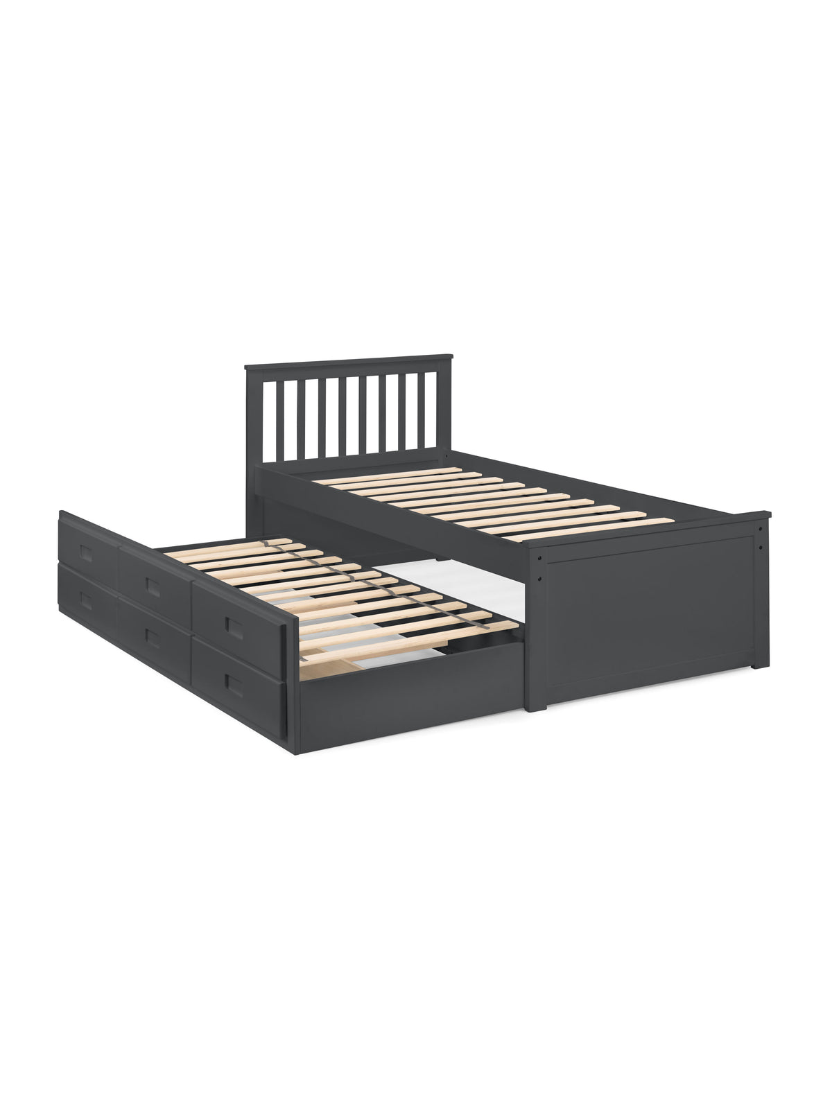 Maisie Bed With Underbed And Drawers - Anthracite