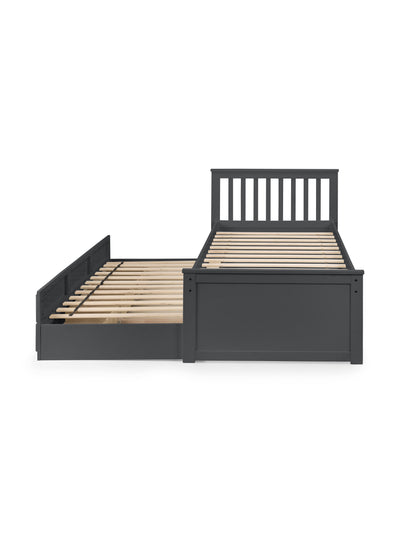 Maisie Bed With Underbed And Drawers - Anthracite