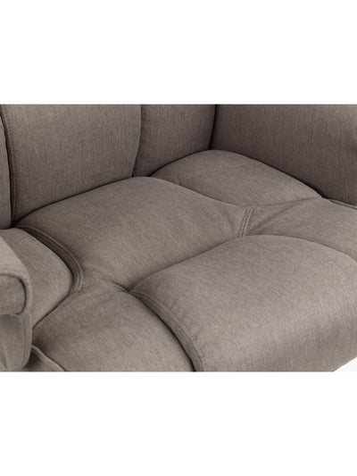 Malmo Swivel Recliner & Stool Grey