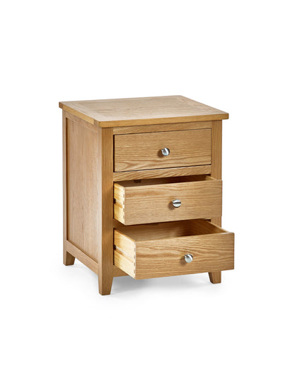 Mallory 3 Drawer Bedside