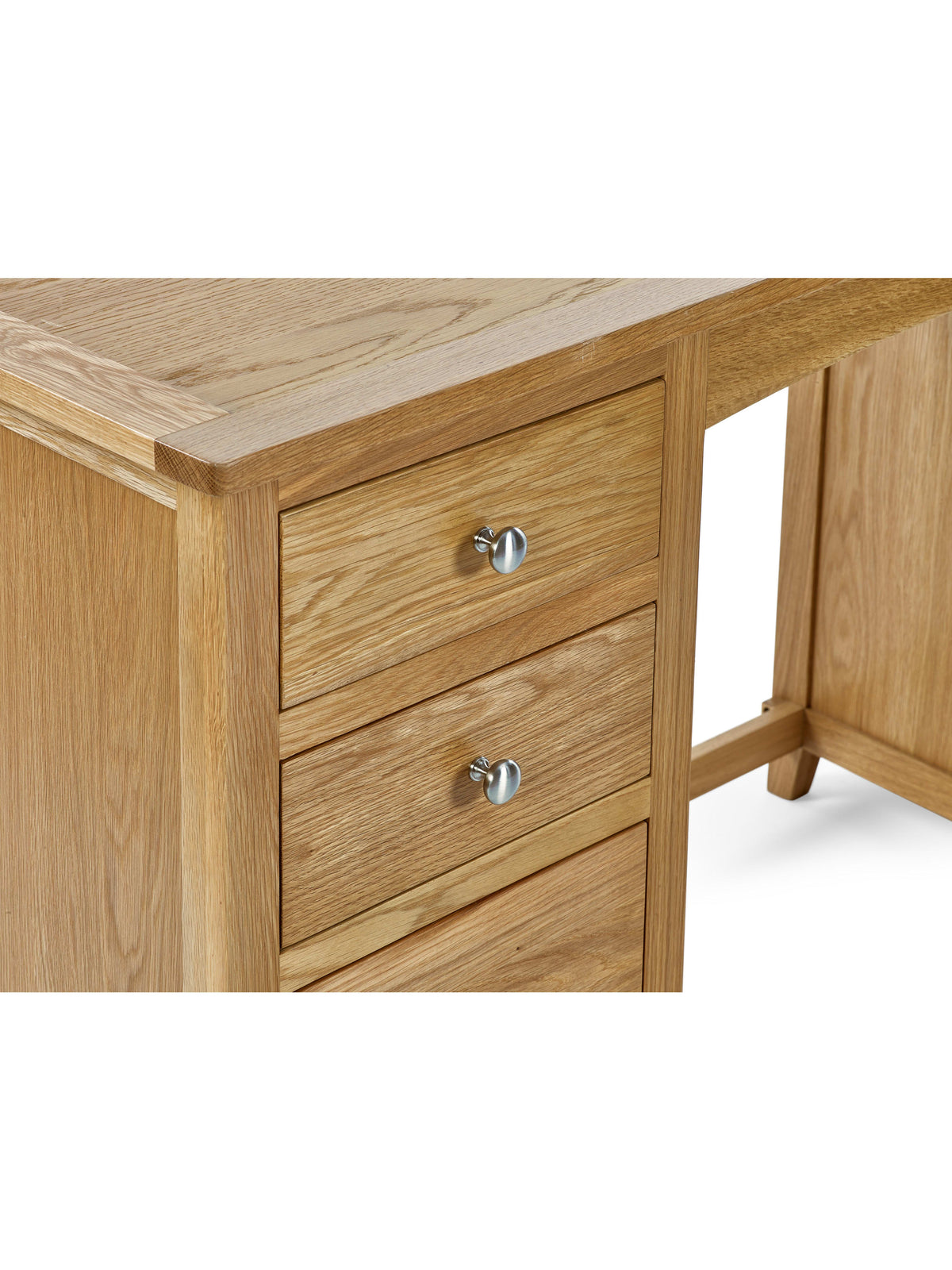 Mallory Twin Pedestal Dressing Table + Stool Set
