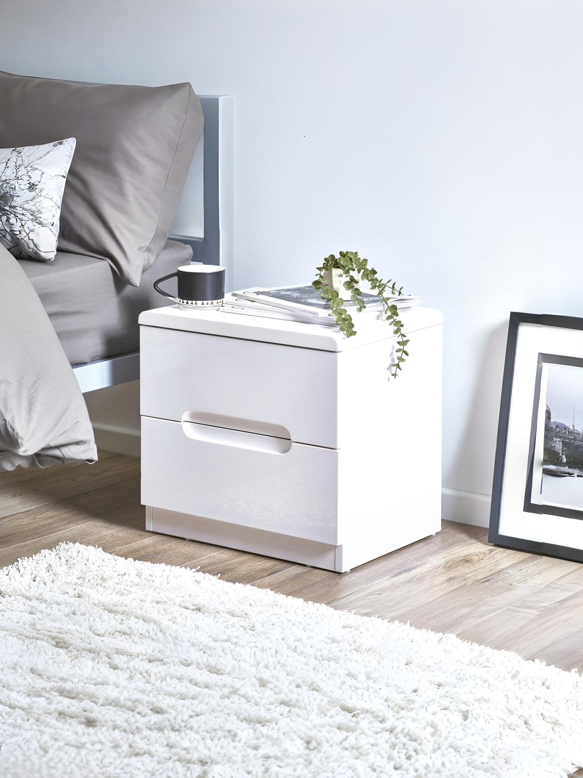 Manhattan 2 Drawer Bedside