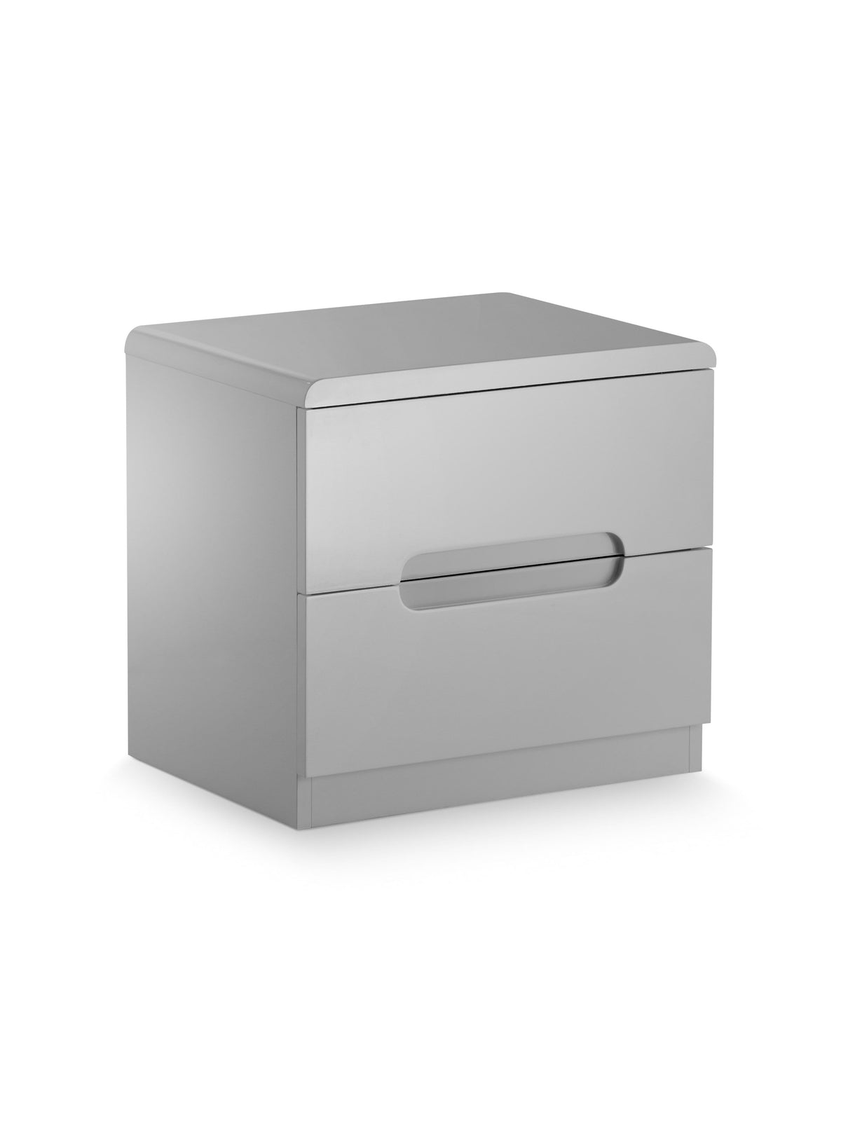 Manhattan 2 Drawer Bedside - Grey