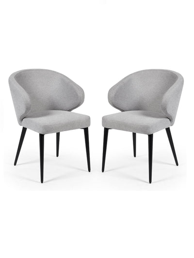 Marcus Light Grey Fabric Dining Chairs (Set of 2)