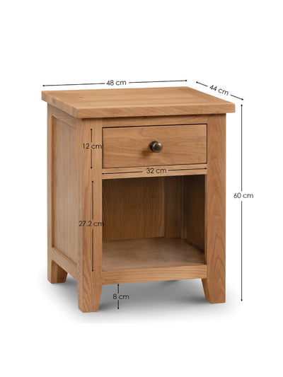 Marlborough 1 Drawer Bedside Ass