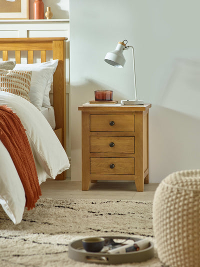 Marlborough 3 Drawer Bedside Ass