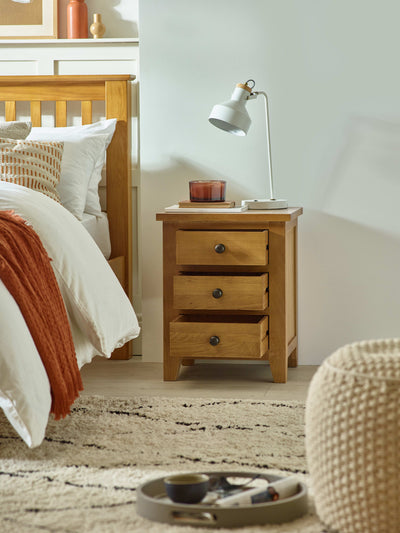 Marlborough 3 Drawer Bedside Ass