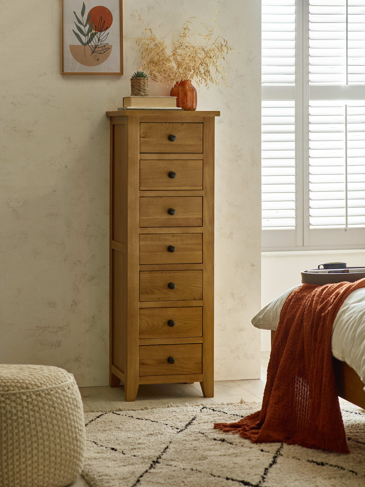Marlborough 7 Drawer Narrow Chest