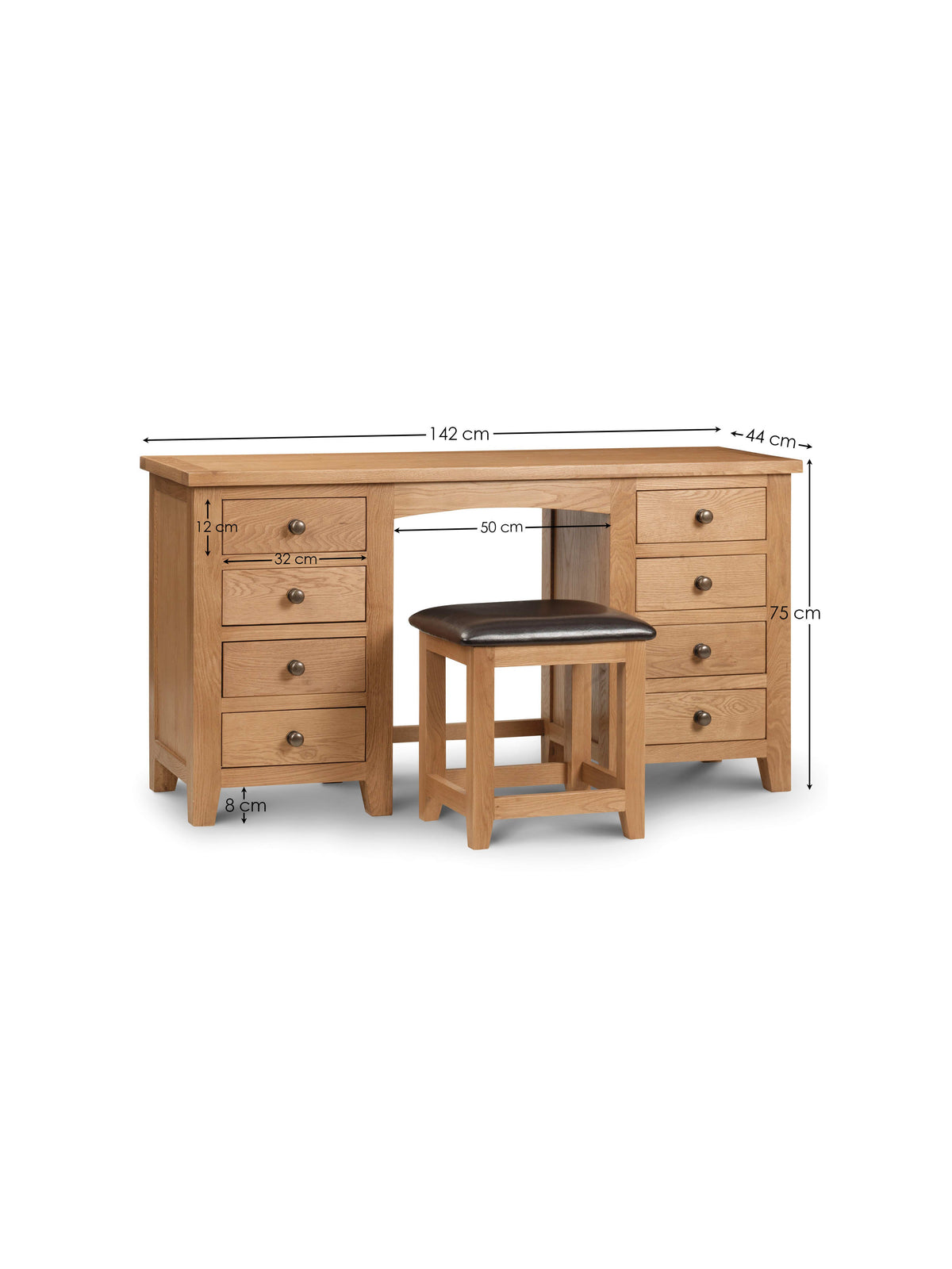 Marlborough Twin Pedestal Dressing Table Ass