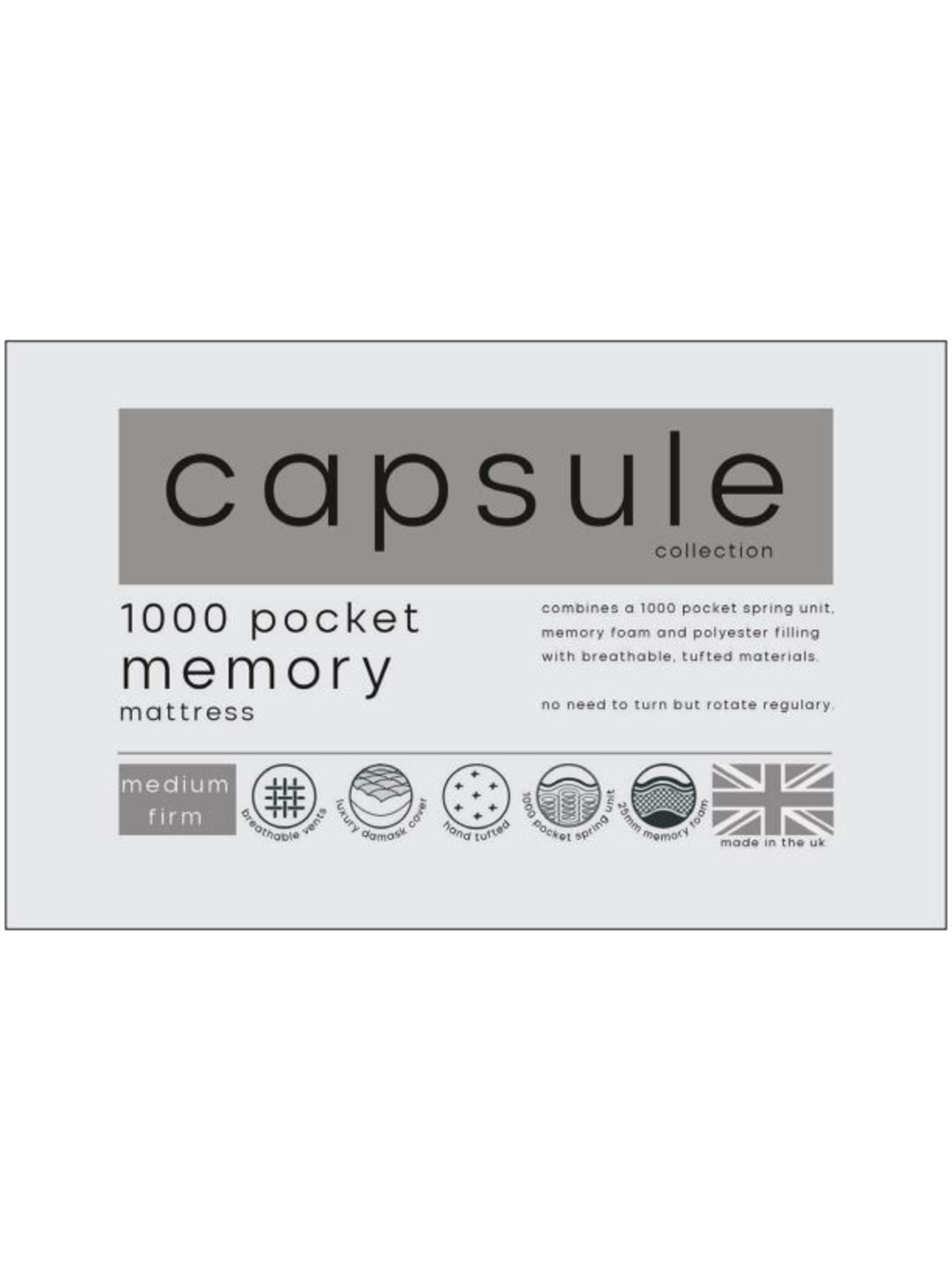 Capsule Memory Pocket 1000 Mattress – White