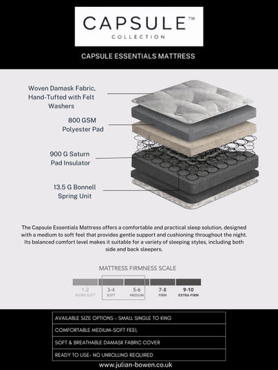 Capsule Essentials Mattress – White